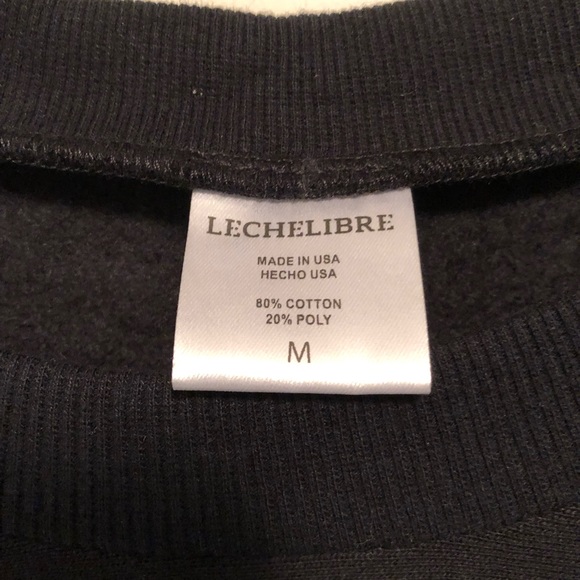 Black nursing sweatshirt by Lechelibre - Picture 2 of 4